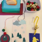 Ornaments and bookmarks with paint samples