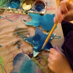 Painting wooden shapes