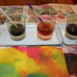 Color mixing with watercolors