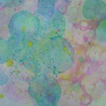 Printing with colored bubbles