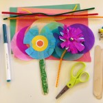 Paper flower crafting