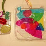 Color mixing with transparent craft supplies