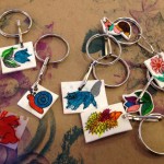 Spring-inspired shrinky dink charms