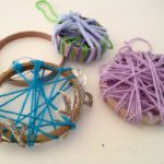Yarn-wrapped circles