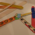 Wooden craft stick structures (and mobiles!)