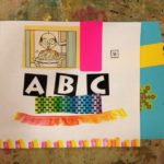 Bookmaking with collage and stickers