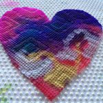 Color mixing on hearts